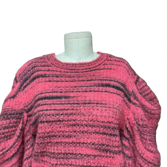 NAADAM Space-Dyed Alpaca-Blend Sweater Magenta Size Large - Picture 3 of 10